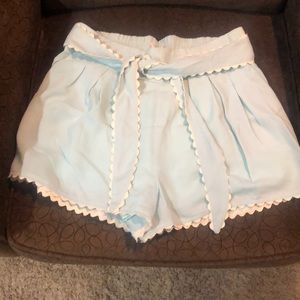 Light mint/blue shorts